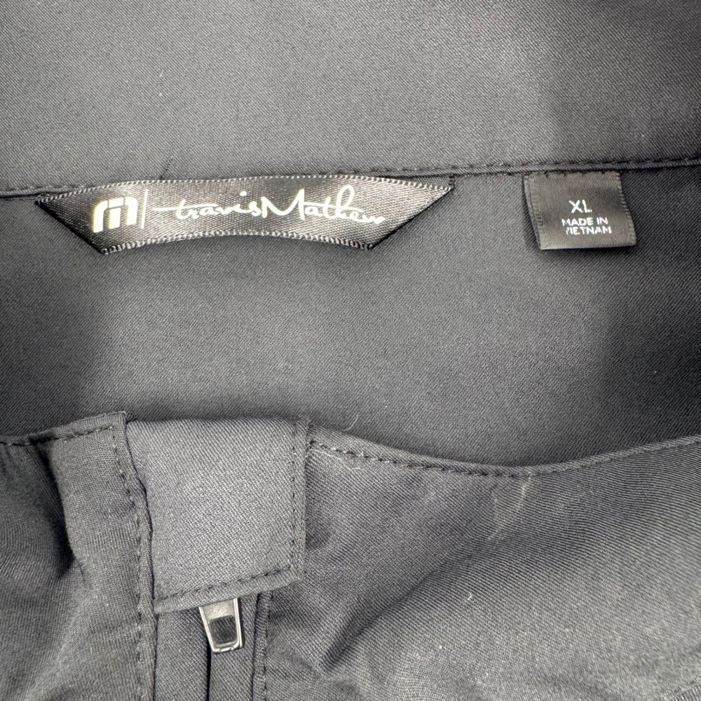 Travis Mathew Windbreaker‎ Jacket Full Zip Truly Hard Seltzer Black XL Golf - Picture 2 of 12